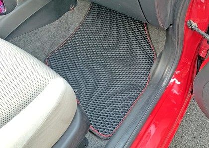 Ворсовые коврики на Honda Fit I 2001 - 2007 в Таганроге