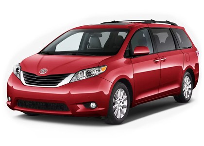 Ворсовые коврики на Toyota Sienna III 2010 - 2020 в Таганроге