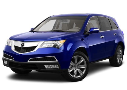 Ворсовые коврики на Acura MDX II 2006 - 2013 в Таганроге