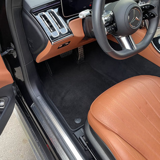 Ворсовые коврики на Mercedes S (W223, V223) 2020 - 2025 в Таганроге