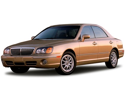 Ворсовые коврики на Hyundai XG 1998 - 2005 в Таганроге