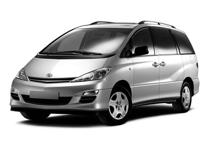 Ворсовые коврики на Toyota Previa (XR30, XR40) 2000 - 2007 в Таганроге
