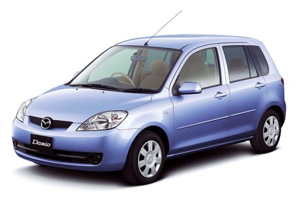 Ворсовые коврики на Mazda Demio II (DY) 2002 - 2007 в Таганроге