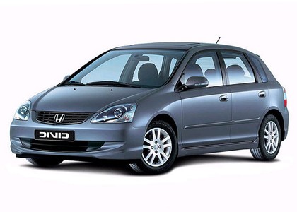 Ворсовые коврики на Honda Civic VII 5d 2000 - 2005 в Таганроге