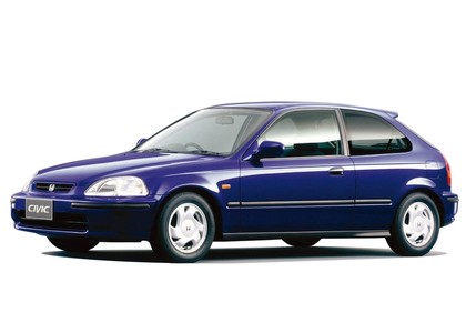 Ворсовые коврики на Honda Civic VI 3d 1995 - 2001 в Таганроге