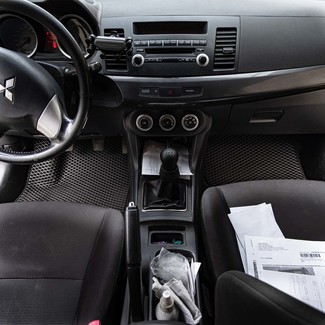 Ворсовые коврики на Mitsubishi Lancer X 2007 - 2017 в Таганроге