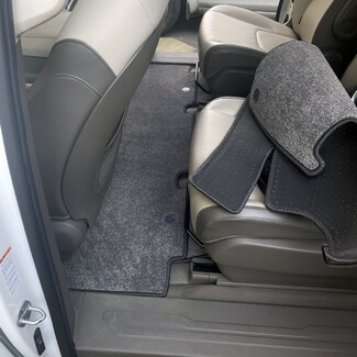 Ворсовые коврики на KIA Carnival IV 9 мест 2020 - 2025 в Таганроге