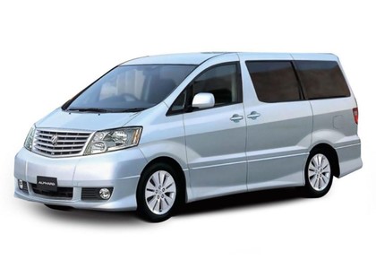Ворсовые коврики на Toyota Alphard (H10) 2002 - 2008 в Таганроге
