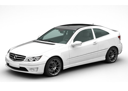 Ворсовые коврики на Mercedes CLC (CL203) 2008 - 2011 в Таганроге
