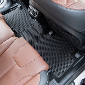 Ворсовые коврики на Hyundai Santa Fe IV рестайлинг 2020 - 2025 в Таганроге