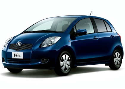 Ворсовые коврики на Toyota Vitz II 2005 - 2010 в Таганроге