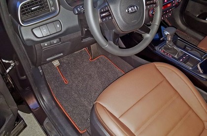 Ворсовые коврики на KIA Sorento III Prime 2015 - 2020 в Таганроге