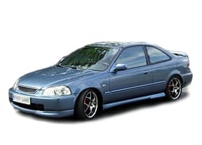Ворсовые коврики на Honda Civic VI 2d 1995 - 2000 в Таганроге