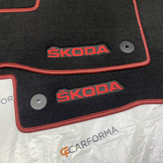 Ворсовые коврики на Skoda Fabia II 2007 - 2015 в Таганроге