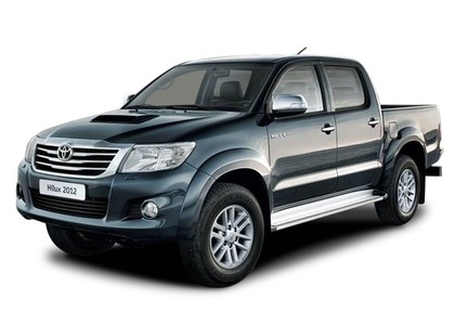 Ворсовые коврики на Toyota Hilux VII 2008 - 2015 в Таганроге